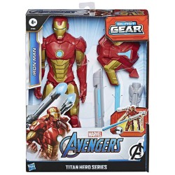 HASBRO AVENGERS TITAN HERO SERIES BLAST GEAR IRON 4PC/CS