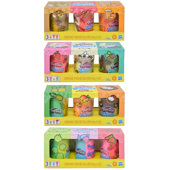 PLAY-DOH SCENTED MULTIPACKS 4PC/6BX/24PC/CS