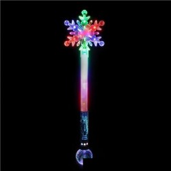 LIGHT UP WAND - SNOWFLAKE WAND 4DZ/CS