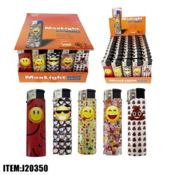 LIGHTER - MAXLIGHT ELECTRONIC LIGHTER FACE PDQ (50PC) 20BX/CS
