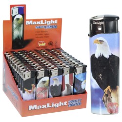 MAXLIGHT ELECTRONIC LIGHTER EAGEL PDQ (50PC) 20BX/CS