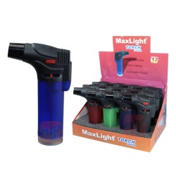 MAXLIGHT TORCH LIGHTER CLEAR LARGE 12DZ/CS