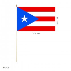 HAND STICK FLAG - PUERTO RICO 12