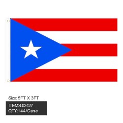 FLAG - PUERTO RICO 3FTx5FT 12DZ/CS