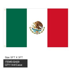FLAG - MEXICO 3FTx5FT 12DZ/CS