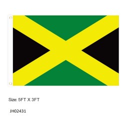 FLAG - JAMAICA  3FTx5FT 12DZ/CS