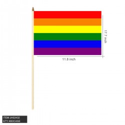 RAINBOW STICK FLAG 12