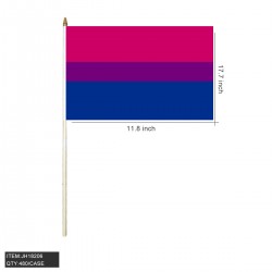 HAND STICK FLAG - BISEXUAL   12