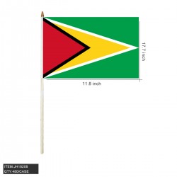 HAND STICK FLAG - GUYANA 12