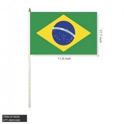 HAND STICK FLAG - BRAZIL 12