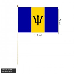 HAND STICK FLAG - BARBADO S44-3 12