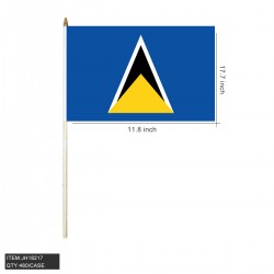 HAND STICK FLAG - ST LUCIA  12