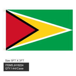 FLAG - GUYANA  3FTx5FT 12DZ/CS