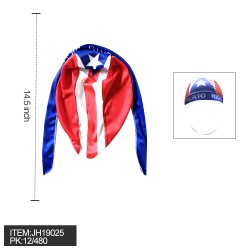 Black Puerto Rico Flag Durag – Puerto Rican Pride