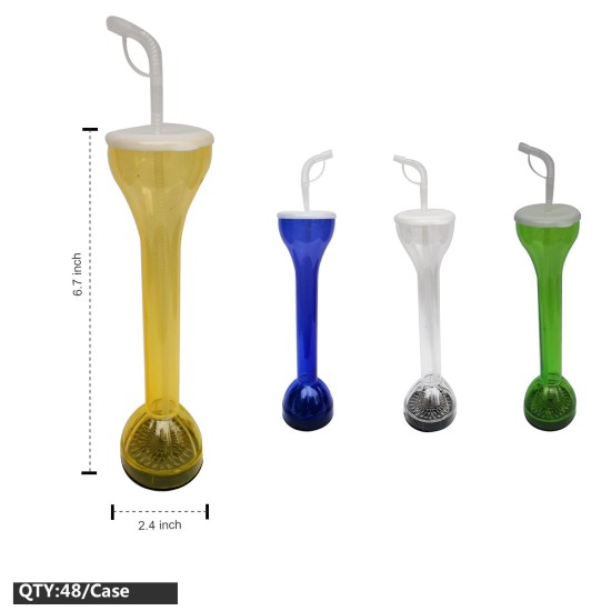 PS-LEDTU LIGHT UP STRAW CUP 48PC/CS