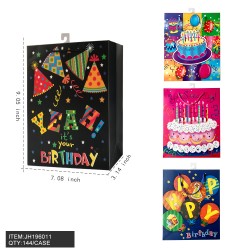 BIRTHDAY GIFT BAG - #2 SIZE S 9x7x3 12DZ/CS
