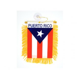 Puerto Rico Window Hanging Flag 