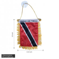 WINDOW HANGING FLAG - TRINIDAD & TOBAGO 100DZ/CS