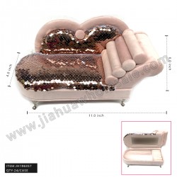JEWELRY BOX-DAY BED PAILLETTE 12PC/CS