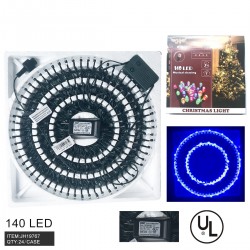 140LED LIGHT BLUE COLOR W/MUSIC 24PC/CS