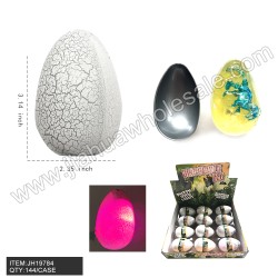SLIME DINOSAUR EGG LIGHT UP 12DZ/CS