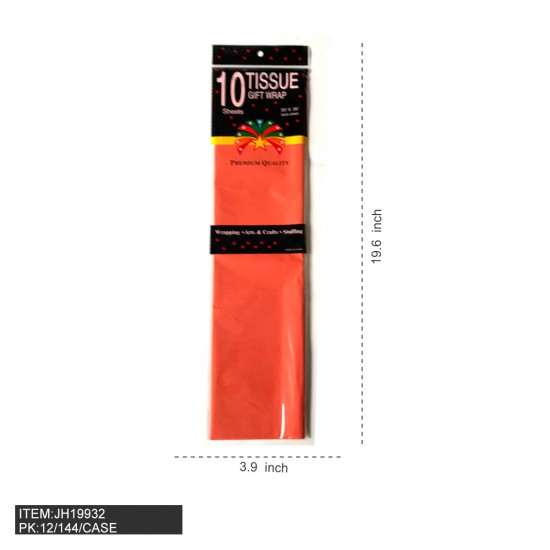 TISSUE PAPER - ORANGE 12DZ/CS