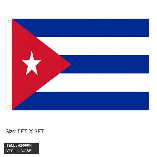 FLAG - 3FTX5FT CUBA 6DZ/12DZ/CS