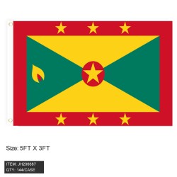 FLAG - GRENADA  3FTx5FT 12DZ/CS