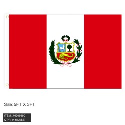 FLAG - PERU 3FTx5FT 12DZ/CS