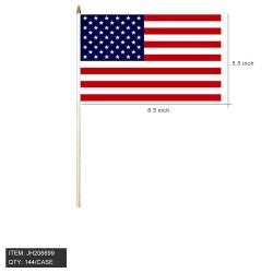HAND STICK FLAG - USA 8.5