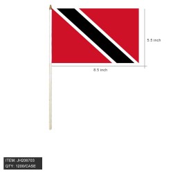 HAND STICK FLAG-TRINIDAD&TOBAGO 8.5