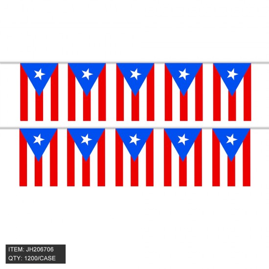 FLAG - STRING BANNER PUERTO RICO 50DZ/CS