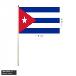 HAND STICK FLAG - CUBA 12