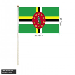 HAND STICK FLAG - DOMINICA 12