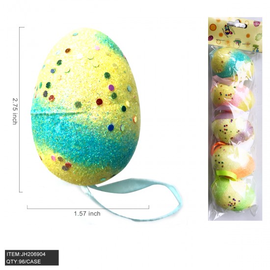 EASTER - EASTER EGG DECORATION COLORFULL (5CT) 8DZ/CS