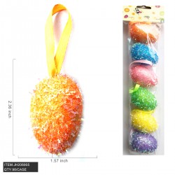 EASTER - EASTER EGG ASSORTED COLOR (6CT) 8DZ/CS