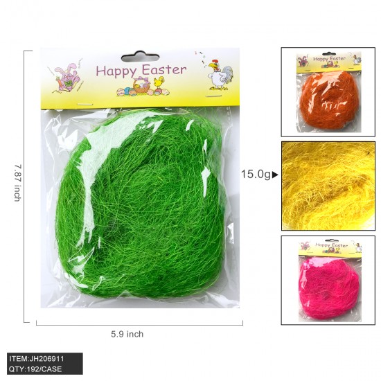 EASTER - GRASS ASSORTED COLOR 15g  16DZ/CS