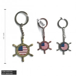 KEY CHAIN RUDDER FLAG 25DZ/CS