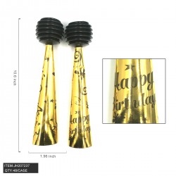 AIRHORN - BIRTHDAY GOLD COLOR (2PC/BG) 10