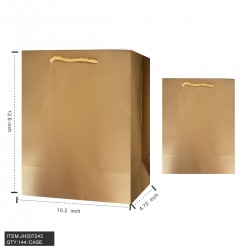 SOLID GIFT BAG - #3 SIZE M GOLD 10