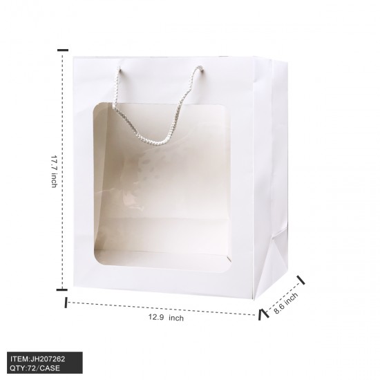 WINDOW OPEN GIFT BAG - # 4 SIZE XL WHITE 13