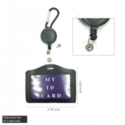 KEYRING ID CARD HOLDER(BLACK) 30DZ/CS