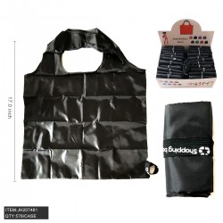 BLACK SHOPPING BAG (48PC)  12BOX/CS