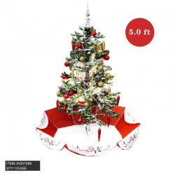 SNOWING CHRISTMAS TREE - RED COLOR 1PC/CS