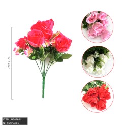 MIX COLOR ROSE ARTIFICAL FLOWER (24PC) 4BX/CS