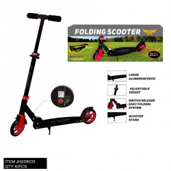 LARGE BLACK/RED SCOOTER 4PC/CS