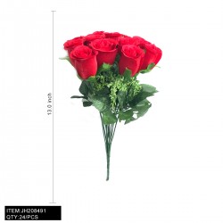 RED COLOR ARTIFICAL ROSE 13