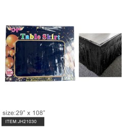 FOIL BLACK COLOR TABLE SKIRT 29