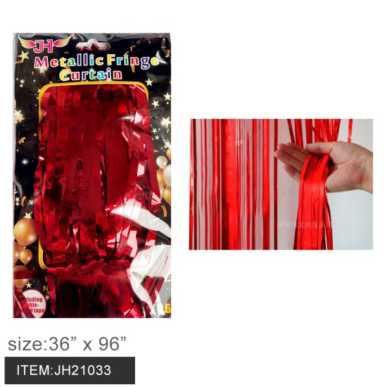 CURTAIN - BACKDROP HOLOGRAM RED COLOR 36