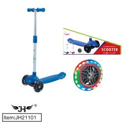 THREE WHEEL SCOOTER,, BLUE COLOR W/LIGHT 6PC/CS